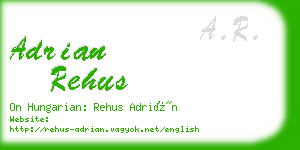 adrian rehus business card